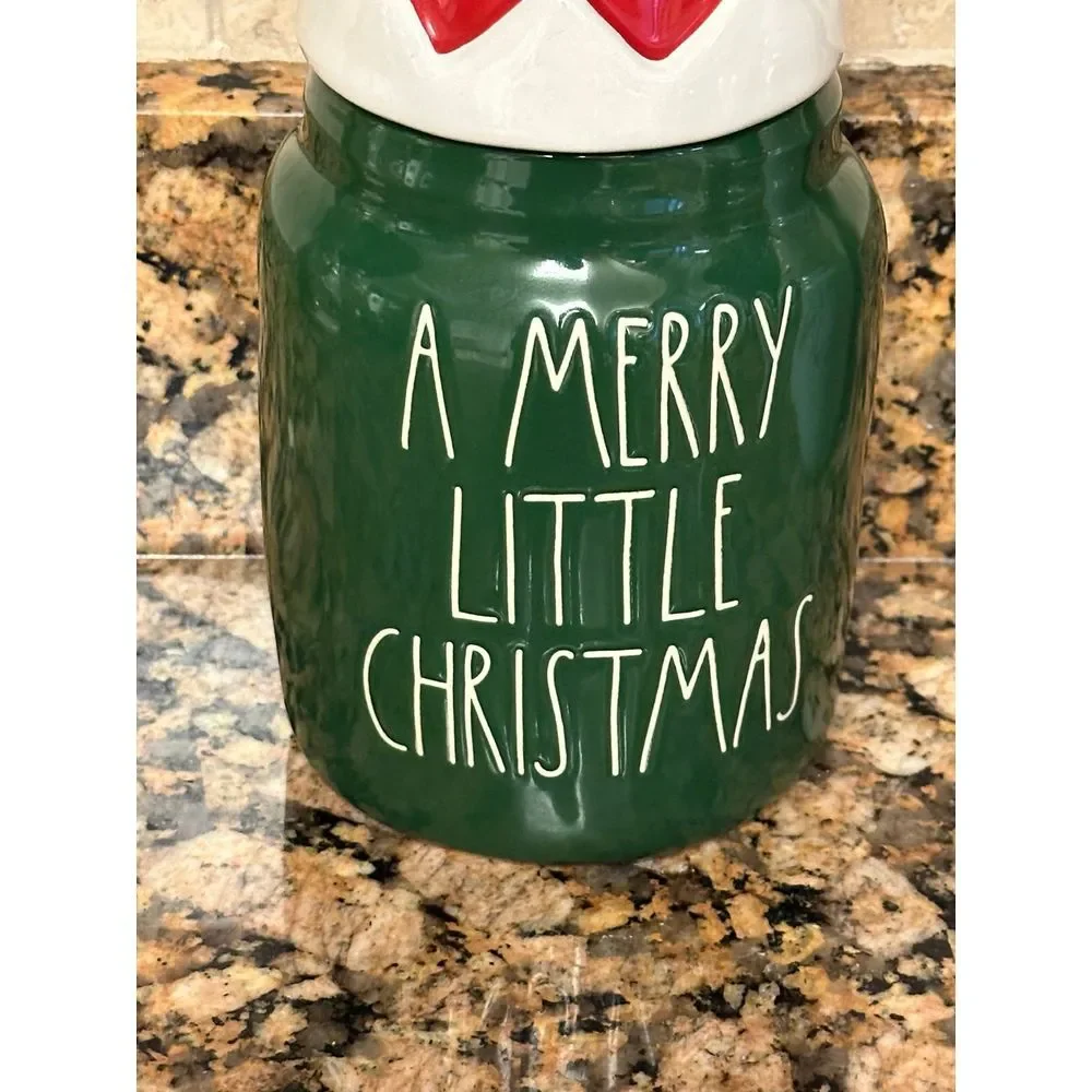 Rae Dunn A Merry Little Christmas canister‎